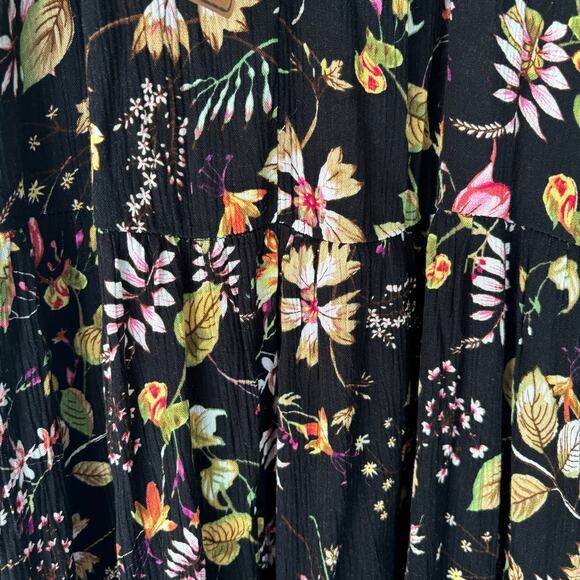 Natural Life HALLE Black Colorful Floral Ruffle
Hem Halter Neck Maxi Dress NWT - Picture 5 of 5
